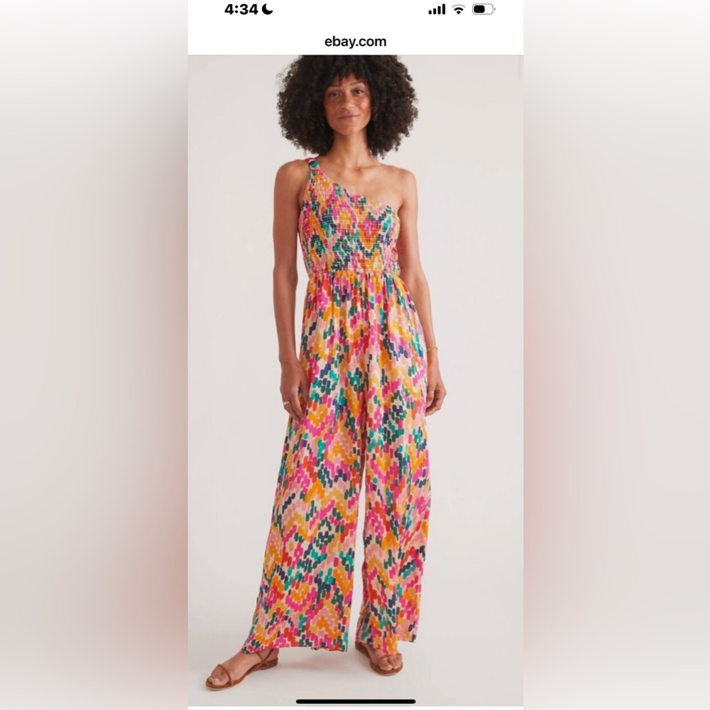 Marine Layer jumpsuit. XS wide leg, colorful